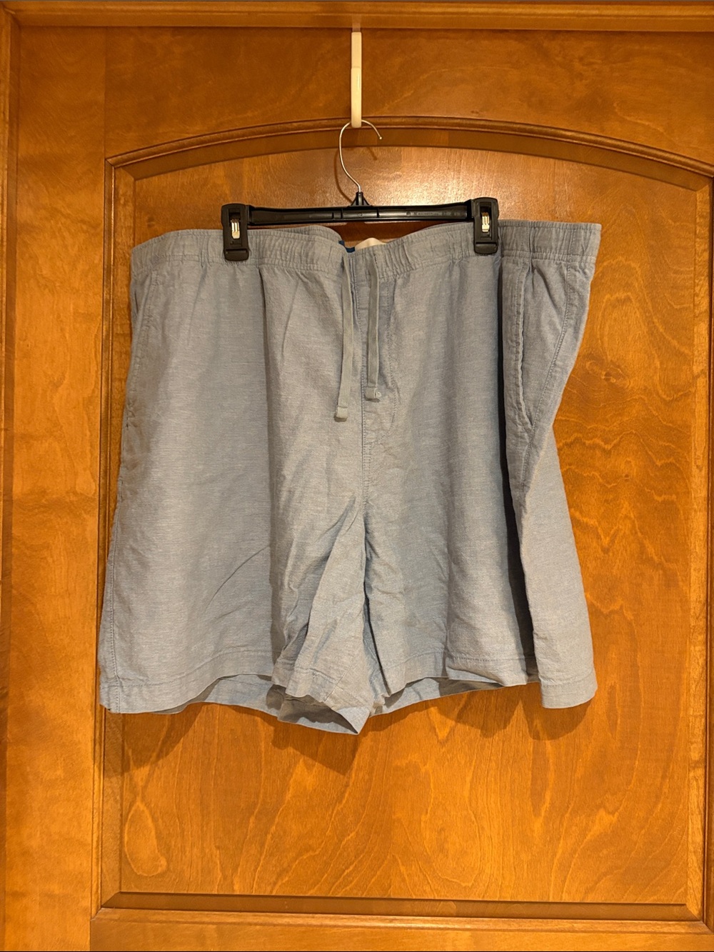Old Navy Light Blue Jogger Linen-Blend Shorts